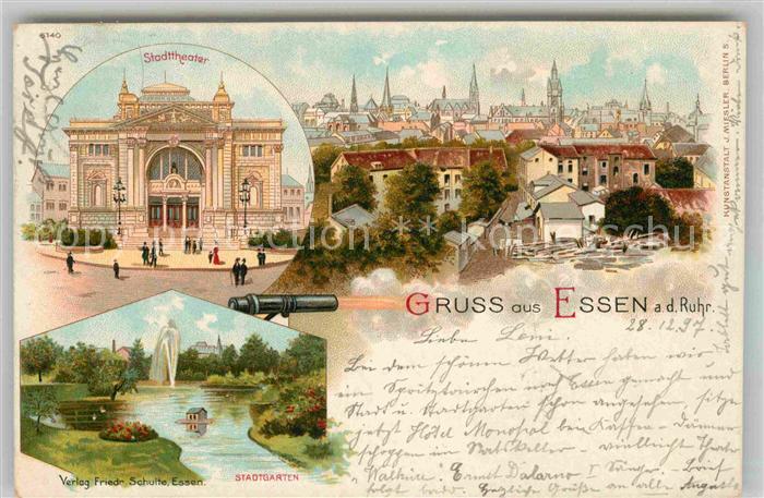 Essen Ruhr Stadtgarten Stadttheater