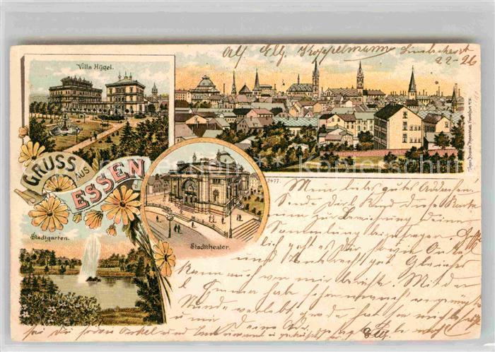 Essen Ruhr Villa Huegel Stadtgarten Stadttheater