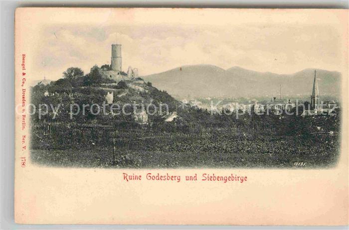 Godesberg Bad Ruine Godesburg Siebengebirge