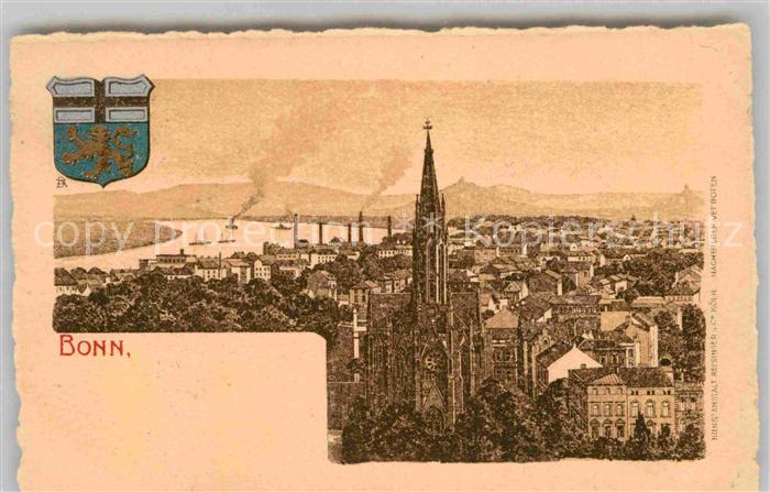 Bonn Rhein Panorama Muensterkirche