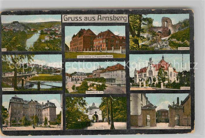 Arnsberg Westfalen Koenigliche Regierung Hirschberger Tor Neumarkt Post