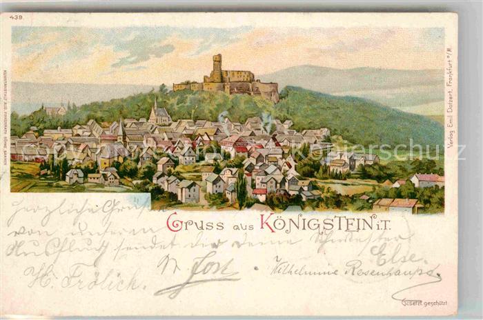 Koenigstein Taunus Burg Panorama