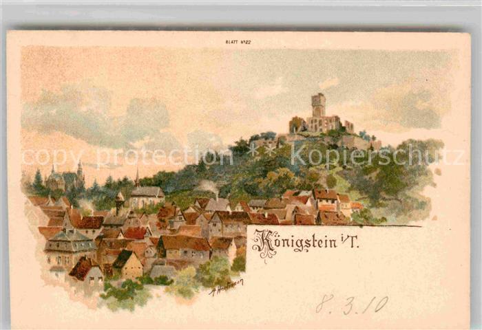 Koenigstein Taunus Ruine Panorama