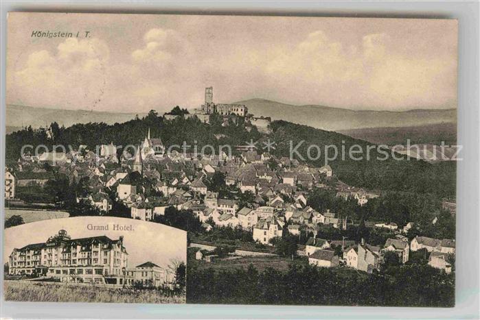 Koenigstein Taunus Ruine Grand Hotel Panorama
