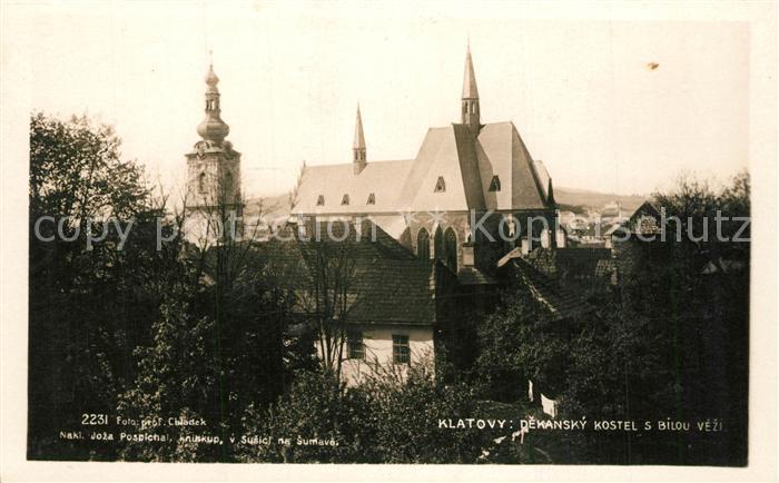 Klatovy Dekansky Kostel s Bilou Vezi