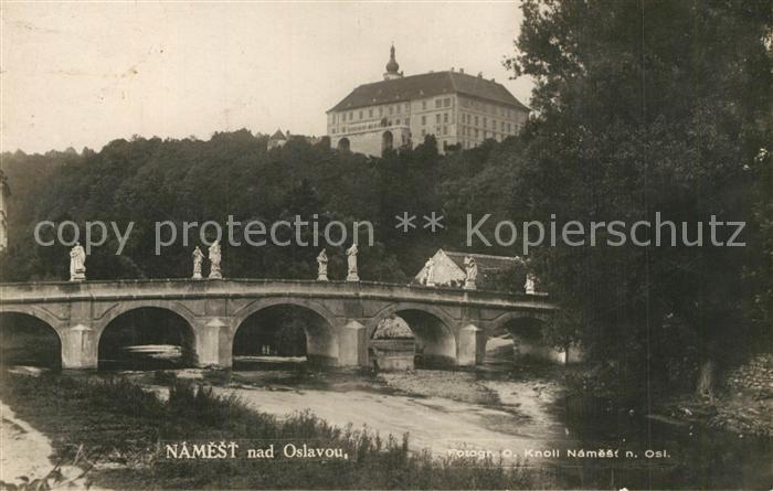 Namest nad Oslavou Bruecke Schloss