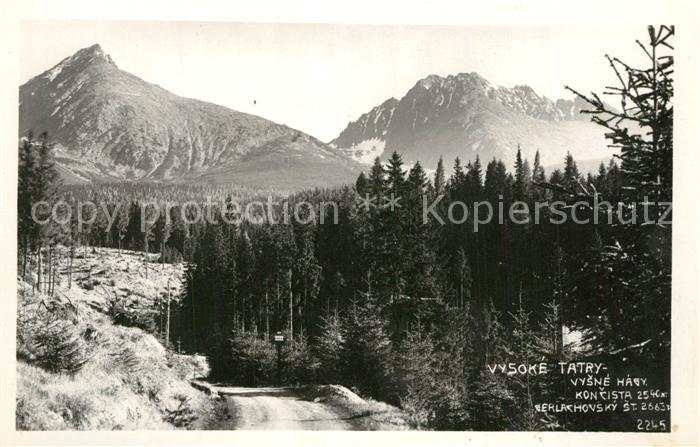 Vysoke Tatry Vysne hagy koncista