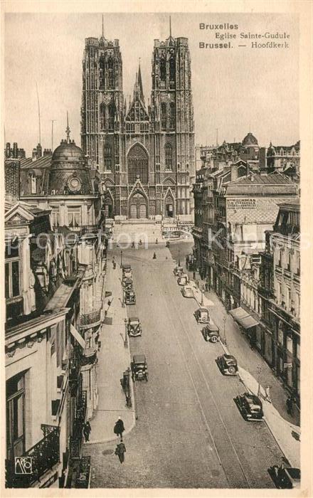 Bruxelles Bruessel Eglise Sainte Gudule