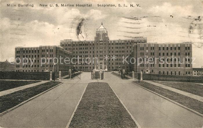 Stapleton New York Main Building New US Marine Hospital