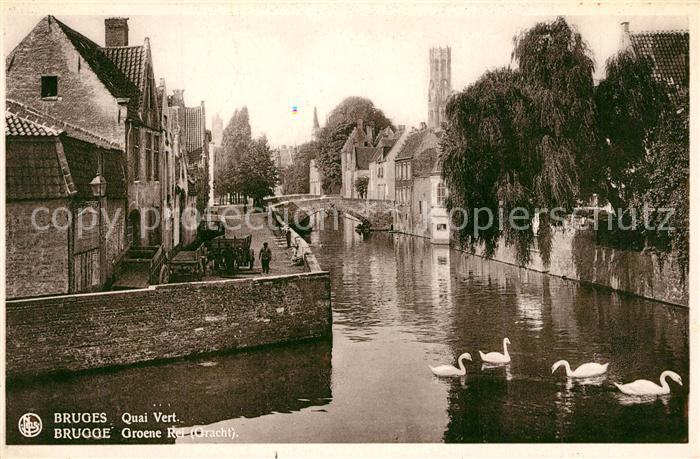 Bruges BRUGGE Belgie Quai Vert
