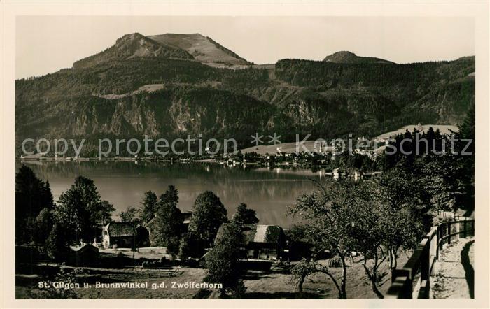 St Gilgen Wolfgangsee Brunnwinkel mit Zwoelferhorn
