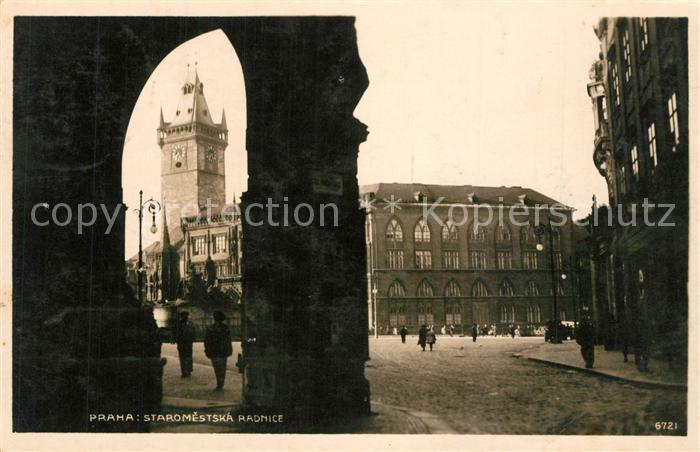 Praha Prahy Prague Staromestska Radnice