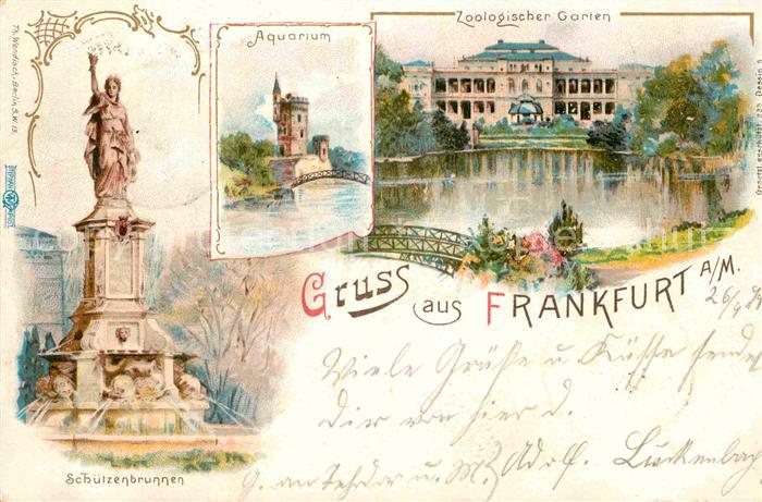 Frankfurt Main Zoologischer Garten Aquarium Schuetzenbrunnen