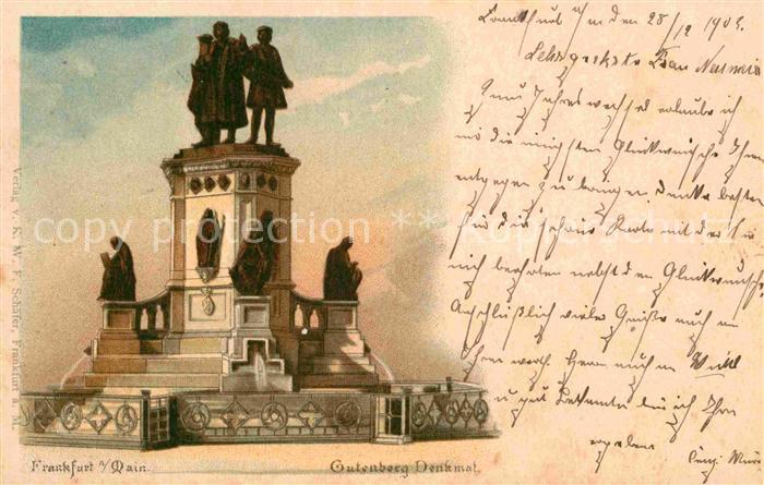 Frankfurt Main Gutenberg Denkmal