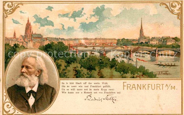 Frankfurt Main Gedicht Friedrich Stoitze Panorama