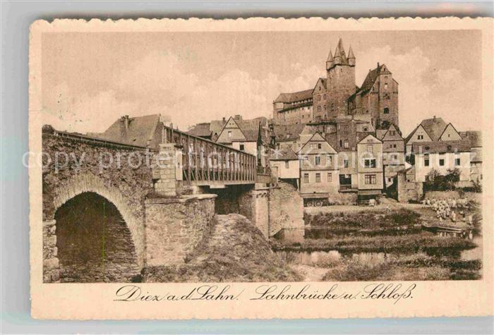 Diez Lahn Schloss Lahnbruecke