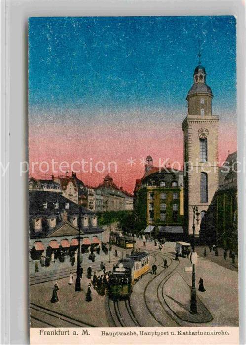 Frankfurt Main Hauptwache Hauptpost Katharinenkirche