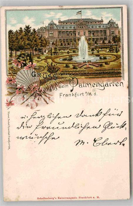 Frankfurt Main Palmengarten Springbrunnen