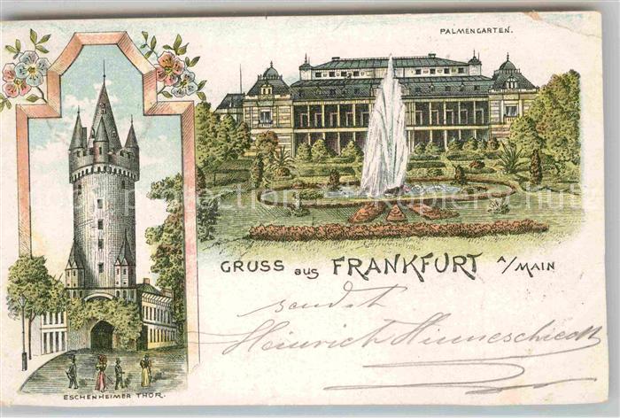 Frankfurt Main Palmengarten Eschenheimer Tor