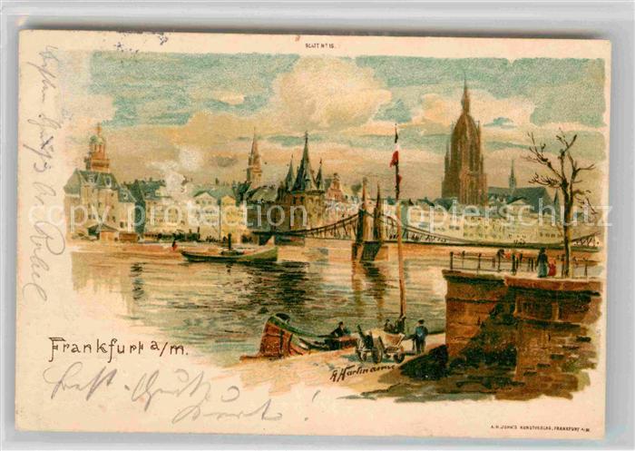 Frankfurt Main Dom Eiserner Steg