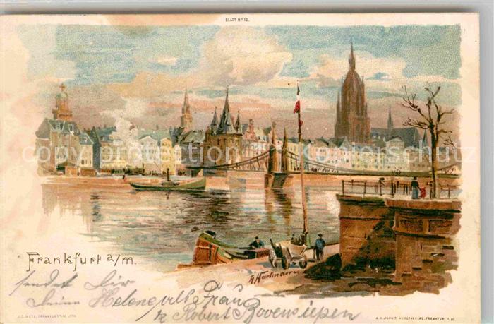 Frankfurt Main Dom Eiserner Steg