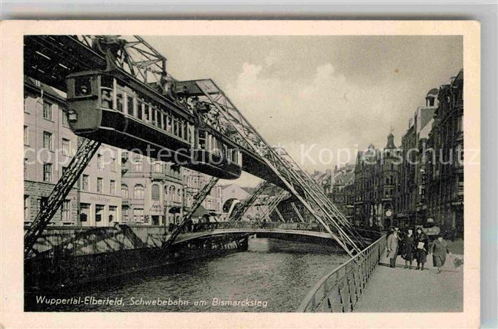 Elberfeld Wuppertal Schwebebahn Bismarcksteg