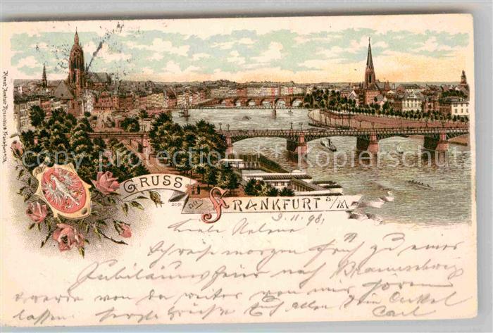 Frankfurt Main Mainkai Dom Panorama