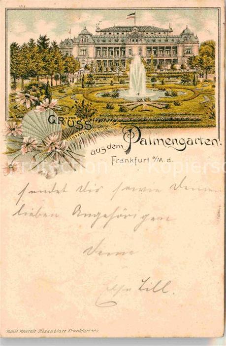 Frankfurt Main Palmengarten Springbrunnen