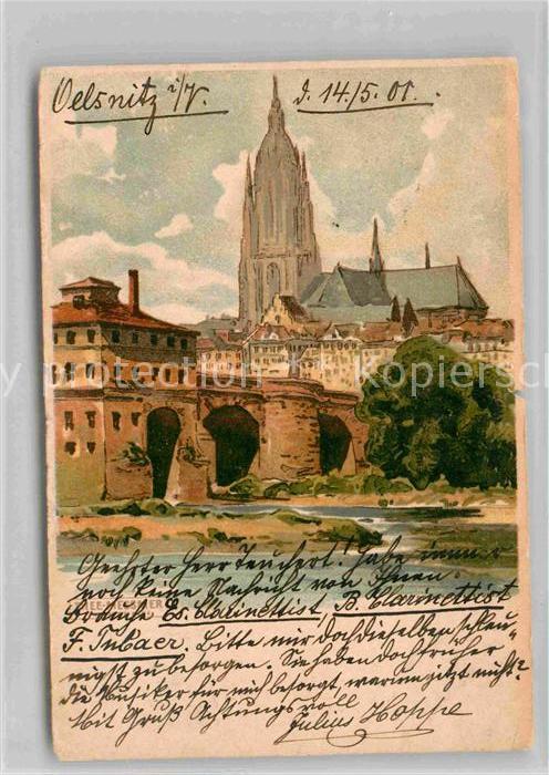 Frankfurt Main Dom Mainbruecke