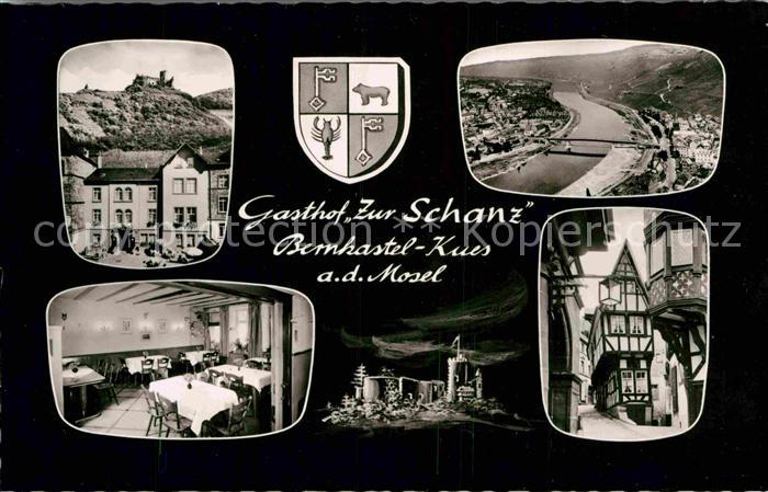 BERNKASTEL-KUES Berncastel Rheinland-Pfalz Gasthof Zur Schanz Panorama