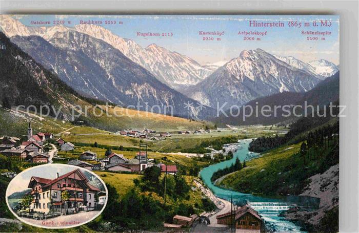 Hinterstein Bad Hindelang Gasthof Steinadler Bergketten