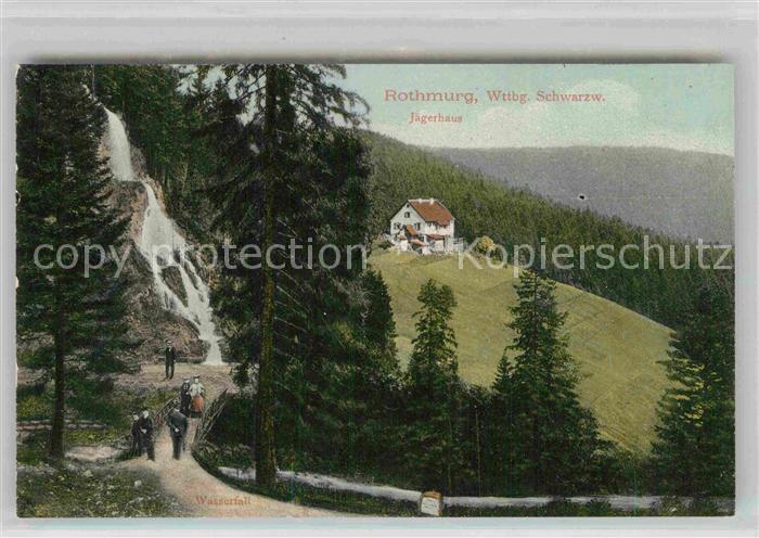 FREUDENSTADT BW Rothmurg Jaegerhaus Wasserfall