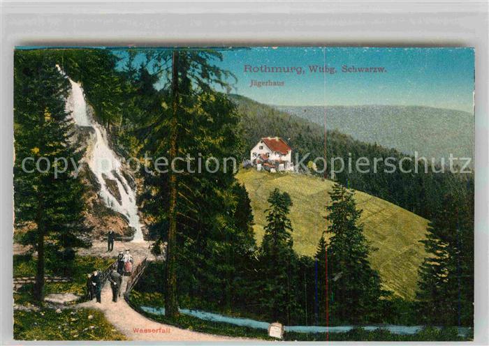 FREUDENSTADT BW Rothmurg Jaegerhaus Wasserfall