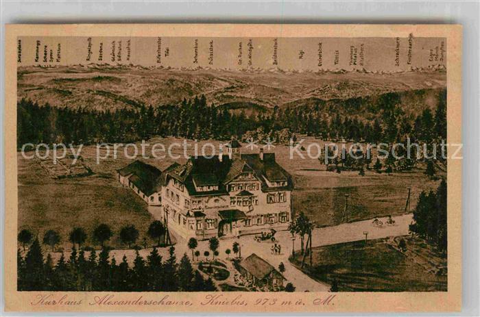 Kniebis Freudenstadt Kurhaus Alexanderschanze