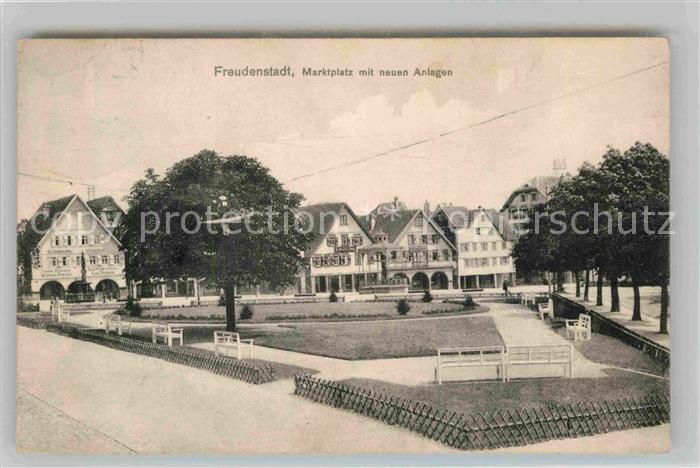 FREUDENSTADT BW Marktplatz Parkanlagen