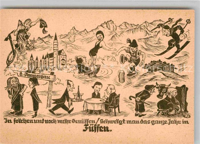 Fuessen Allgaeu Passionssfestspiele Oberammergau