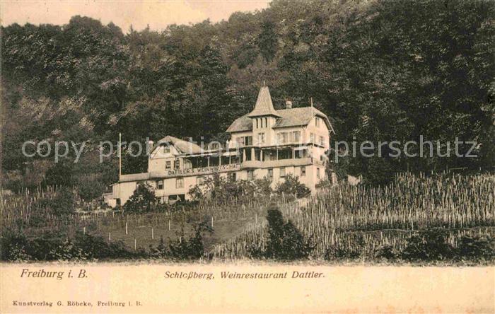 Freiburg Breisgau Schlossberg Weinrestaurant Dattler