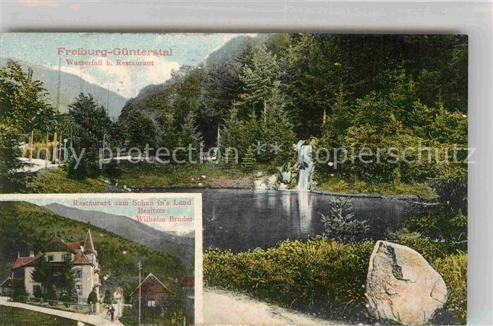 Guenterstal Freiburg Wasserfall Restaurant Schauinsland