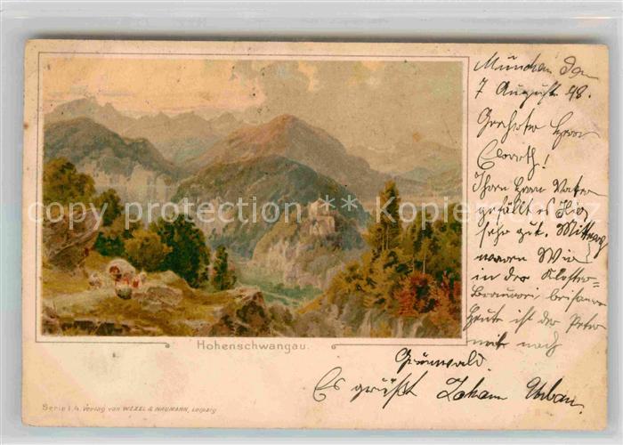 Hohenschwangau Aquarell