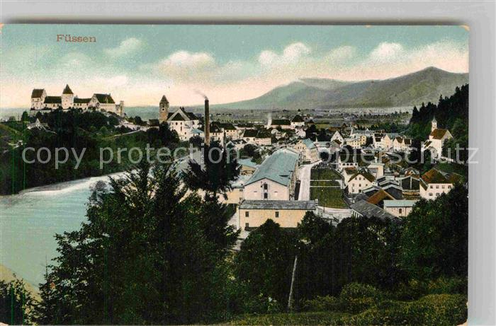 Fuessen Allgaeu Teilansicht