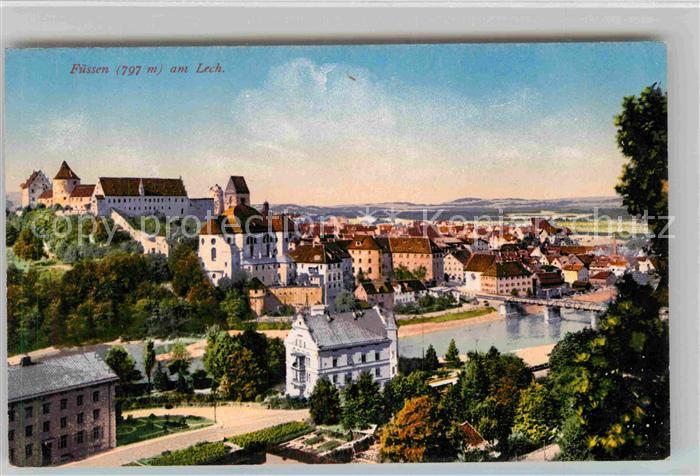 Fuessen Allgaeu Teilansicht