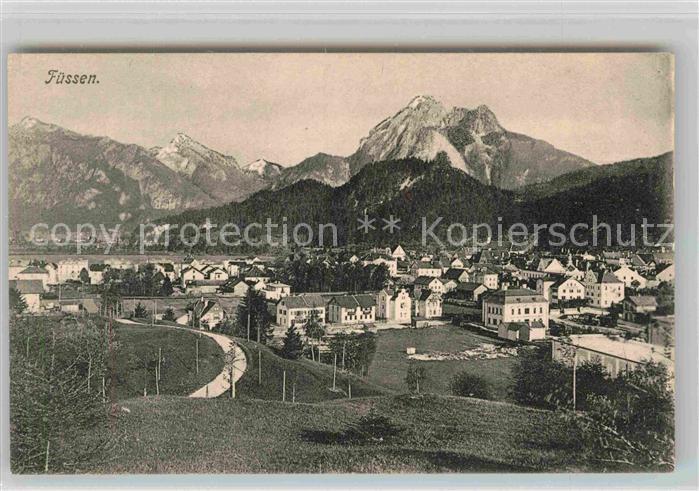 Fuessen Allgaeu Teilansicht