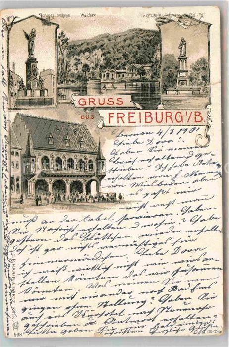 Freiburg Breisgau Waldsee Denkmal Kaufhaus