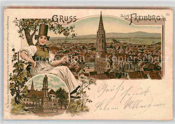 Freiburg Breisgau Muenster Berthold Schwarz Denkmal