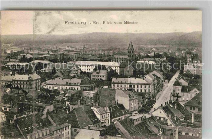 Freiburg Breisgau Blick vom Muenster