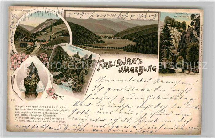 Freiburg Breisgau Trachtentraegerin Hoellental Guenterstal