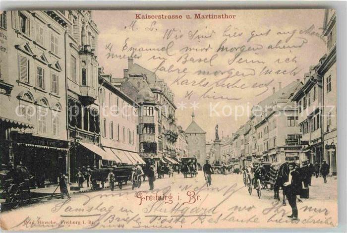 Freiburg Breisgau Kaiserstrasse Martinstor