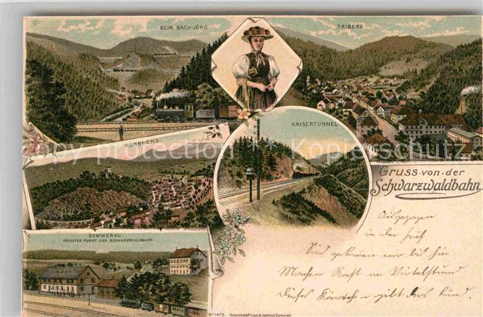 Sommerau Bonndorf Triberg Kaisertunnel Schwarzwaldbahn