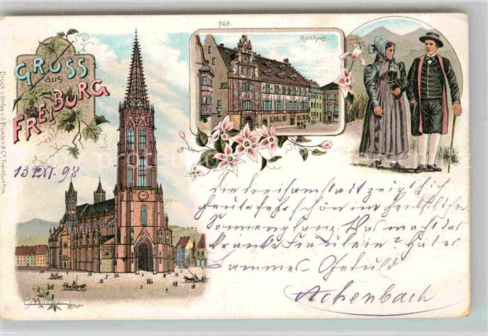 Freiburg Breisgau Muenster Rathaus