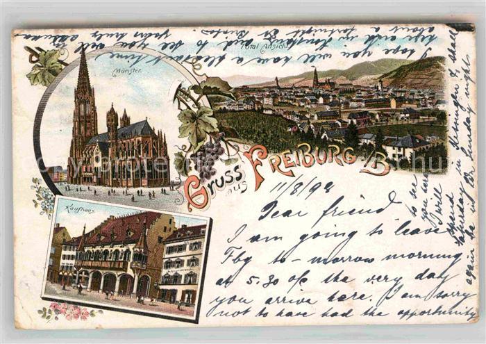 Freiburg Breisgau Teilansicht Kaufhaus Muenster